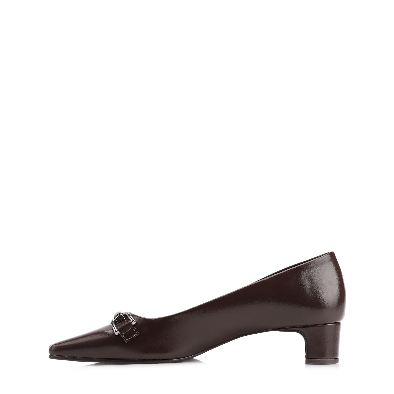 Scarpin Bridão Alt Marrom Escuro