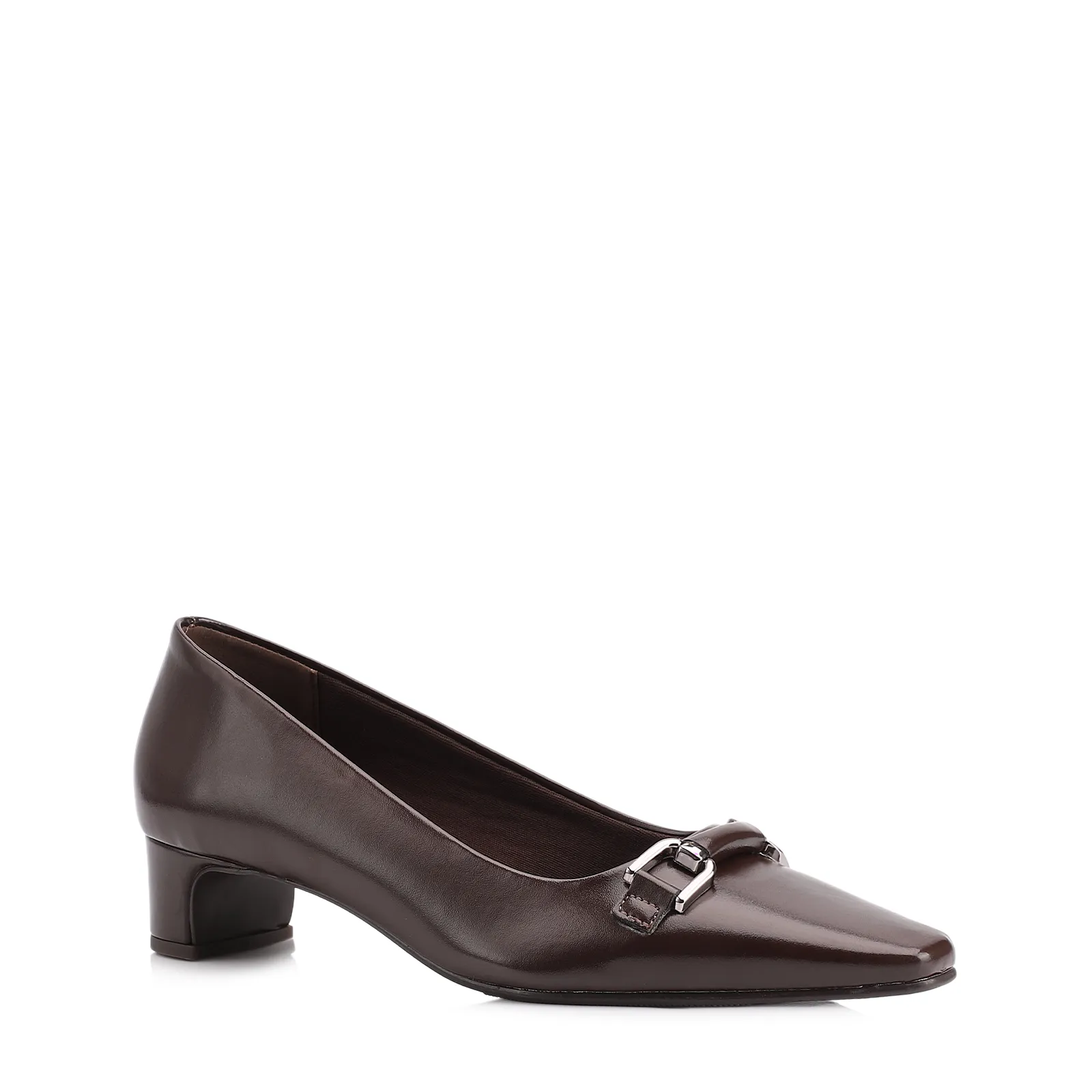 Scarpin Bridão Alt Marrom Escuro