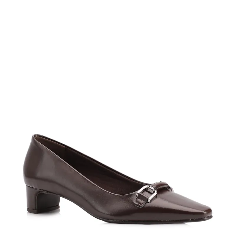 Scarpin Bridão Alt Marrom Escuro