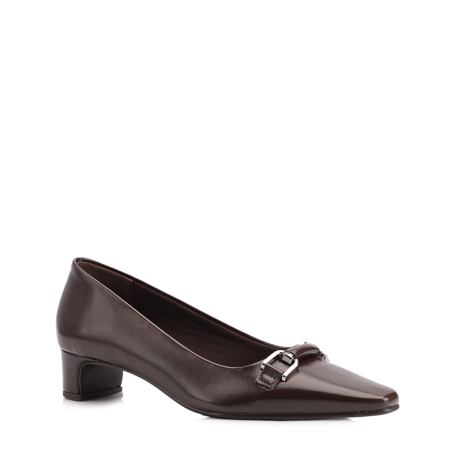 Scarpin Bridão Alt Marrom Escuro