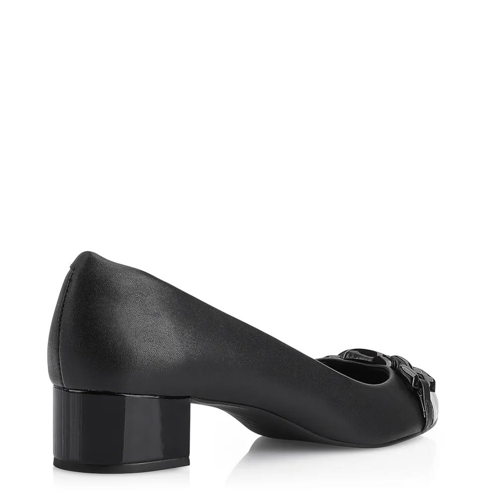 Scarpin Bridão Alt Preto/Verniz Preto - imagem 4