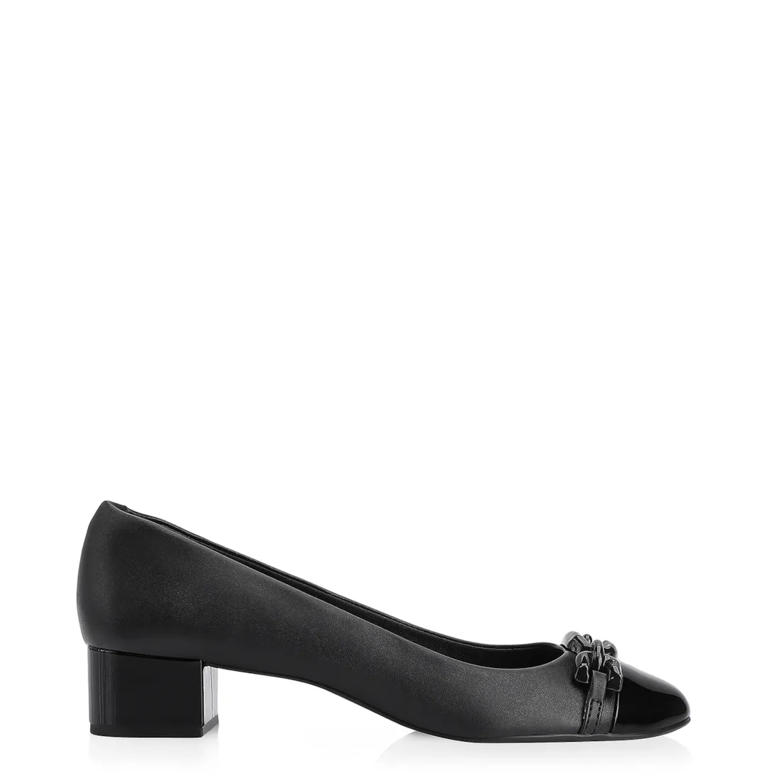 Scarpin Bridão Alt Preto/Verniz Preto - foto 3