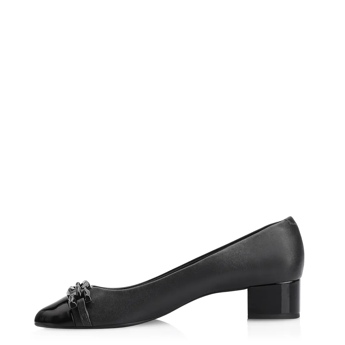Scarpin Bridão Alt Preto/Verniz Preto - foto 5