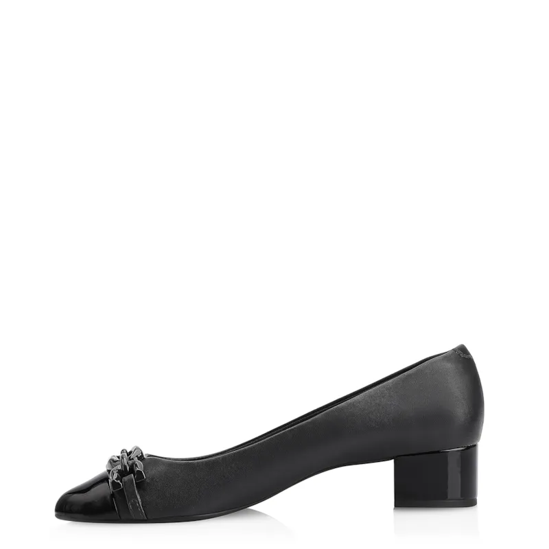 Scarpin Bridão Alt Preto/Verniz Preto - foto 5