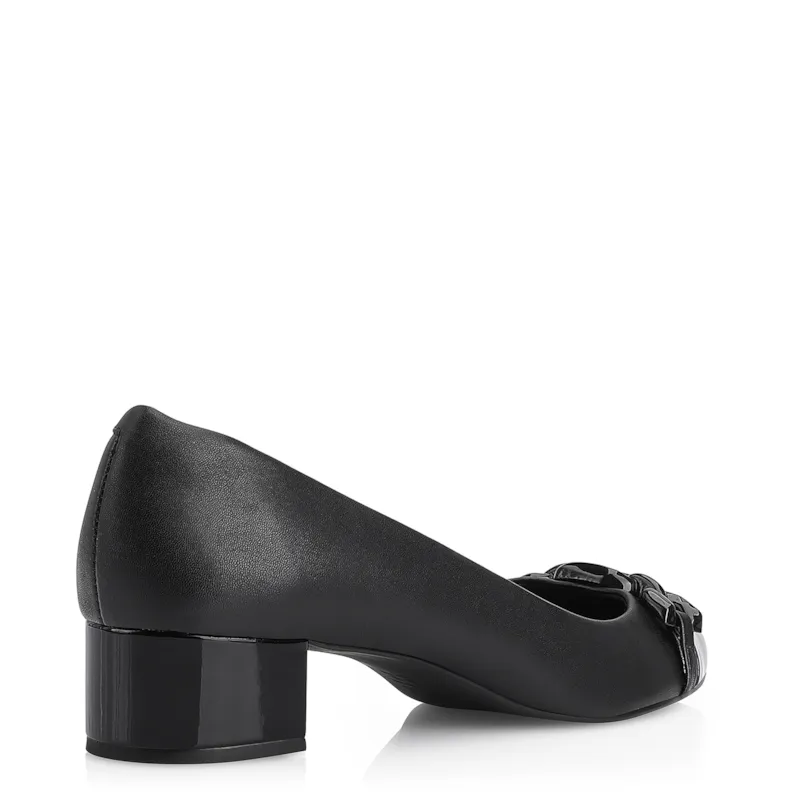 Scarpin Bridão Alt Preto/Verniz Preto - foto 4