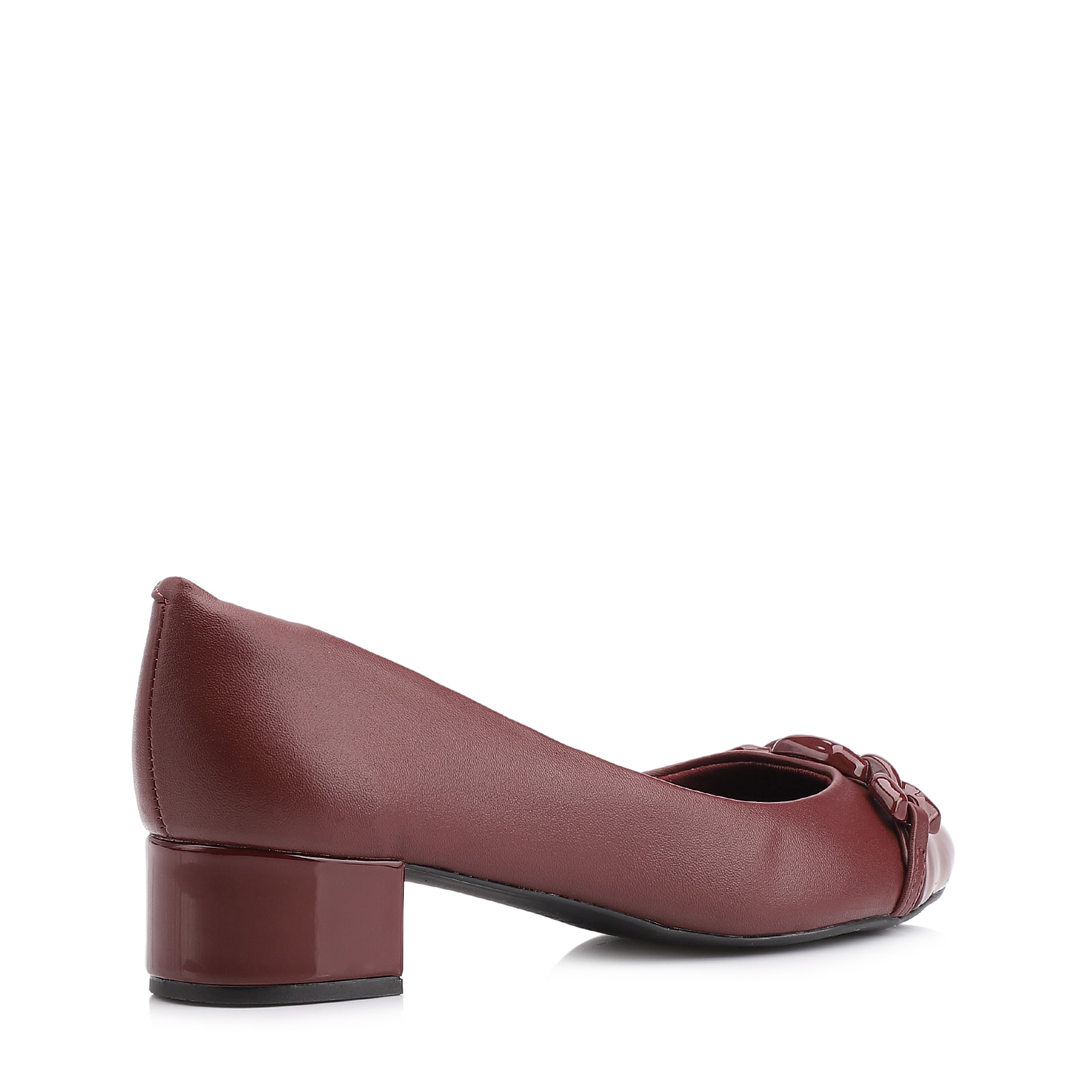 Scarpin Bridão Alt Vinho/Verniz Vinho