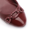 Scarpin Bridão Alt Vinho/Verniz Vinho - imagem 7