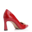 Scarpin Bridão Couro Croco Vermelho - imagem 4