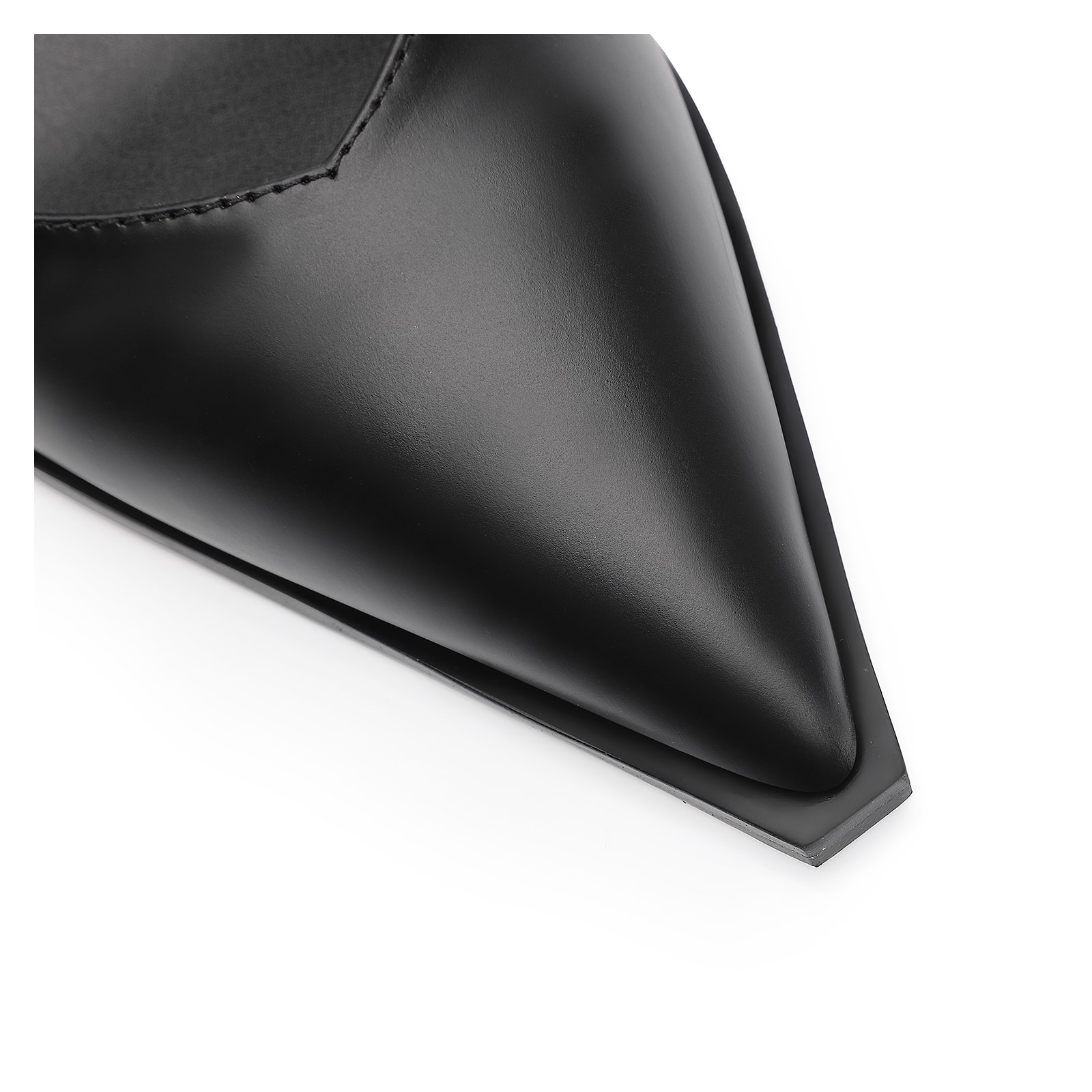 Scarpin Bridão Couro Preto