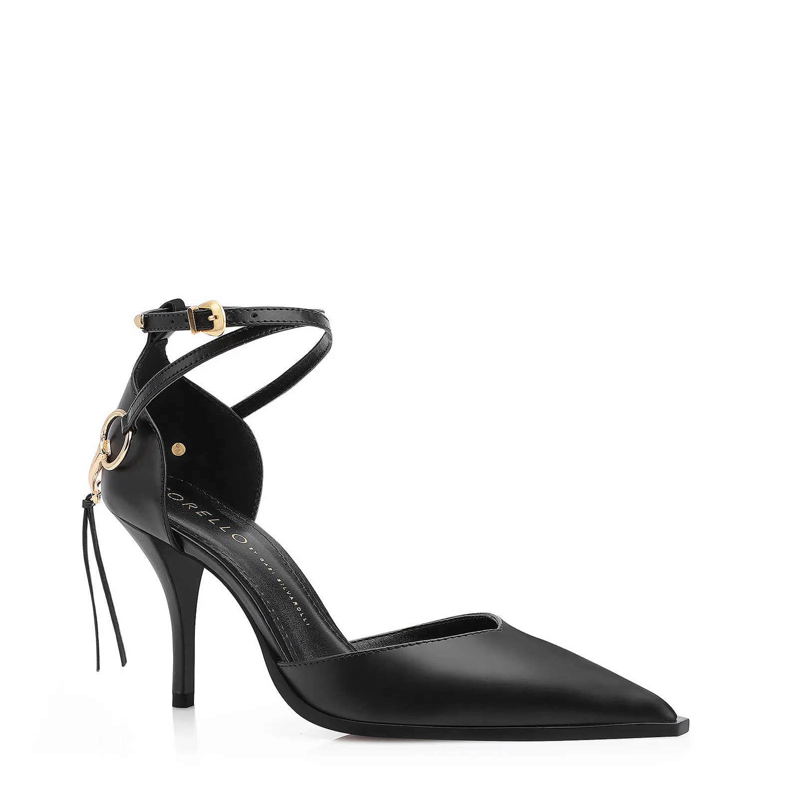 Scarpin Bridão Couro Preto