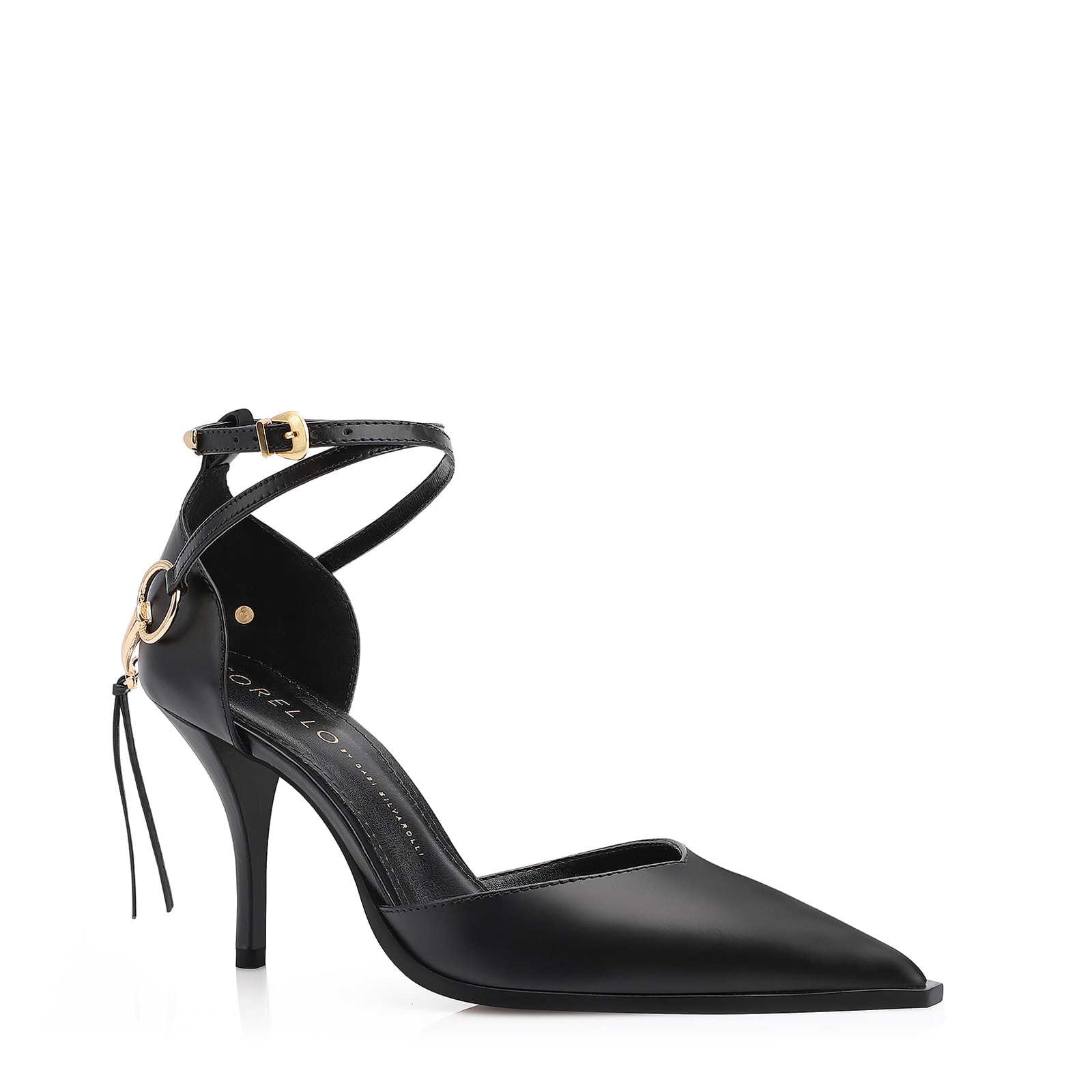 Scarpin Bridão Couro Preto