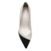 Scarpin Cecília Couro Off White/Verniz Preto - imagem 6