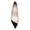 Scarpin Cecília Couro Off White/Verniz Preto - imagem 6