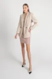 Scarpin Cecília Couro Off White/Verniz Preto - imagem 8