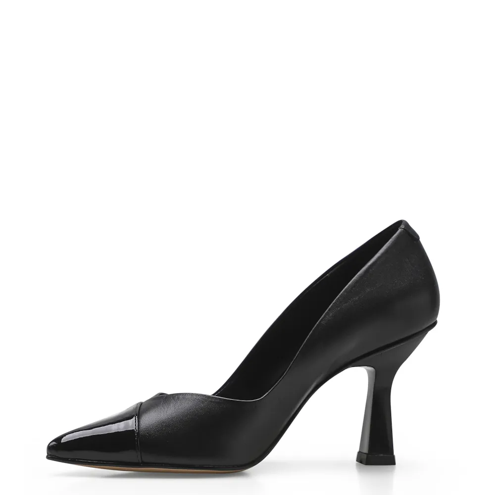 Scarpin Cecília Couro/Verniz Preto - imagem 4