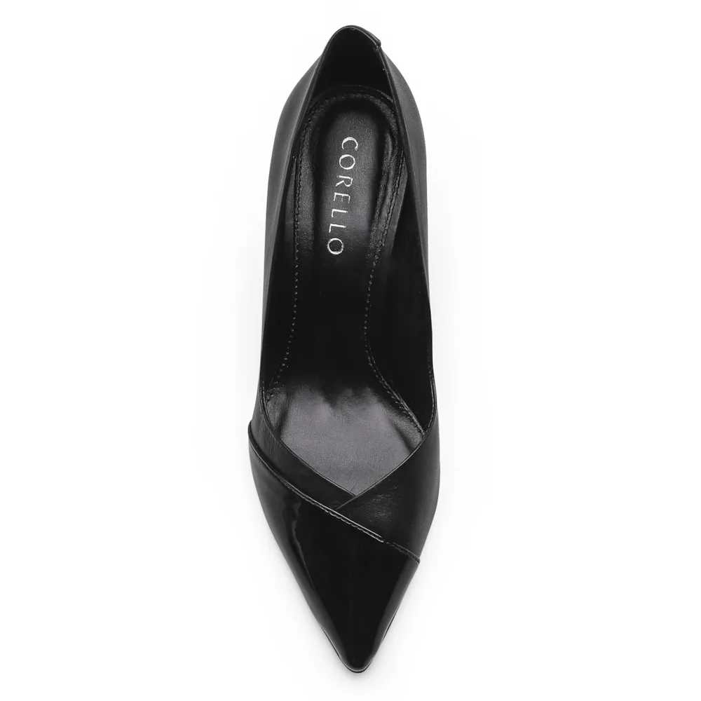 Scarpin Cecília Couro/Verniz Preto - imagem 5