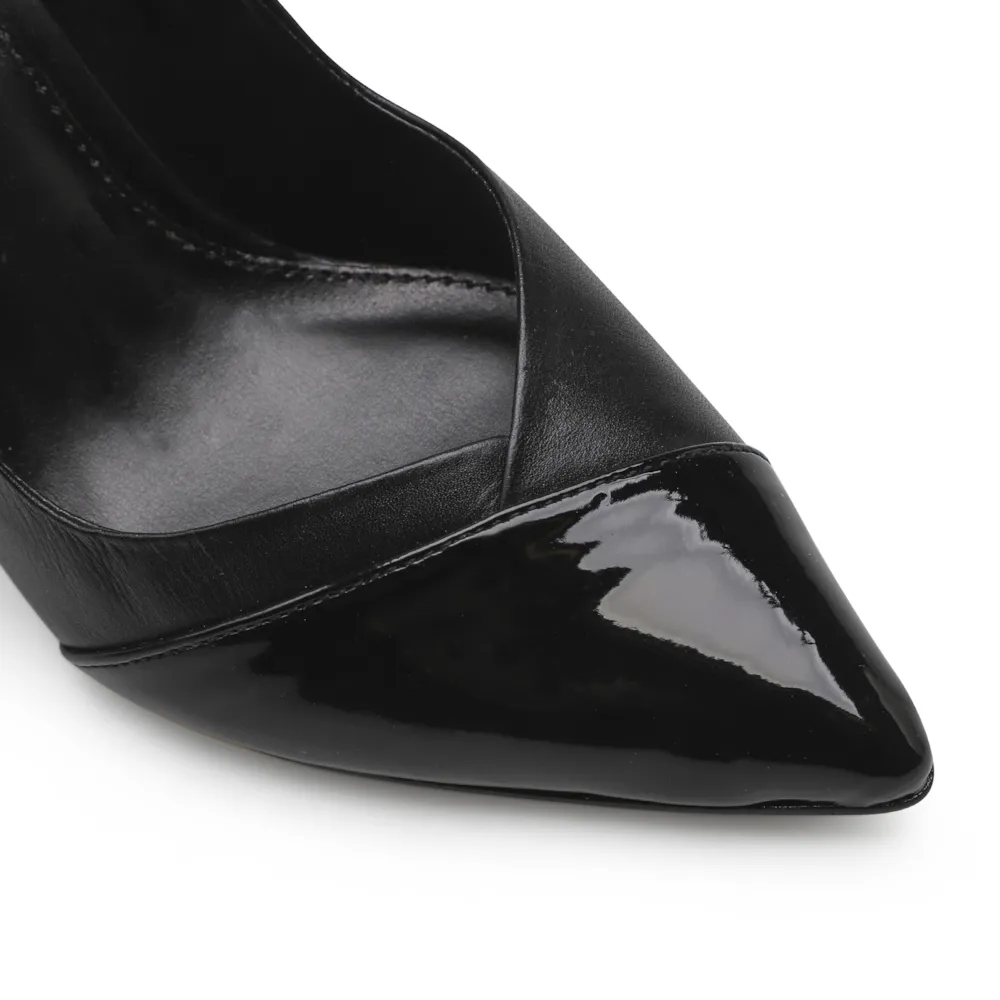 Scarpin Cecília Couro/Verniz Preto - imagem 6