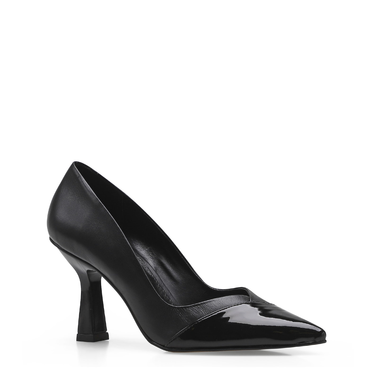Scarpin Cecília Couro/Verniz Preto
