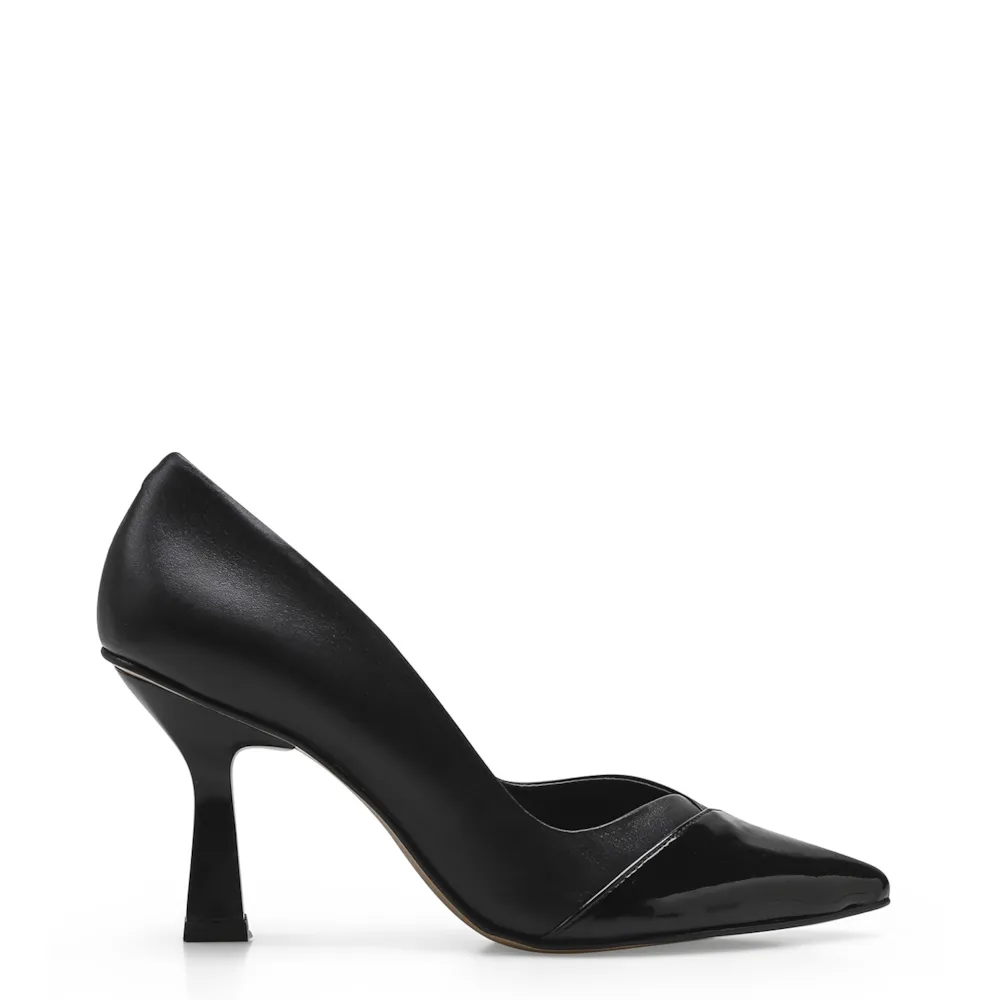 Scarpin Cecília Couro/Verniz Preto - imagem 2