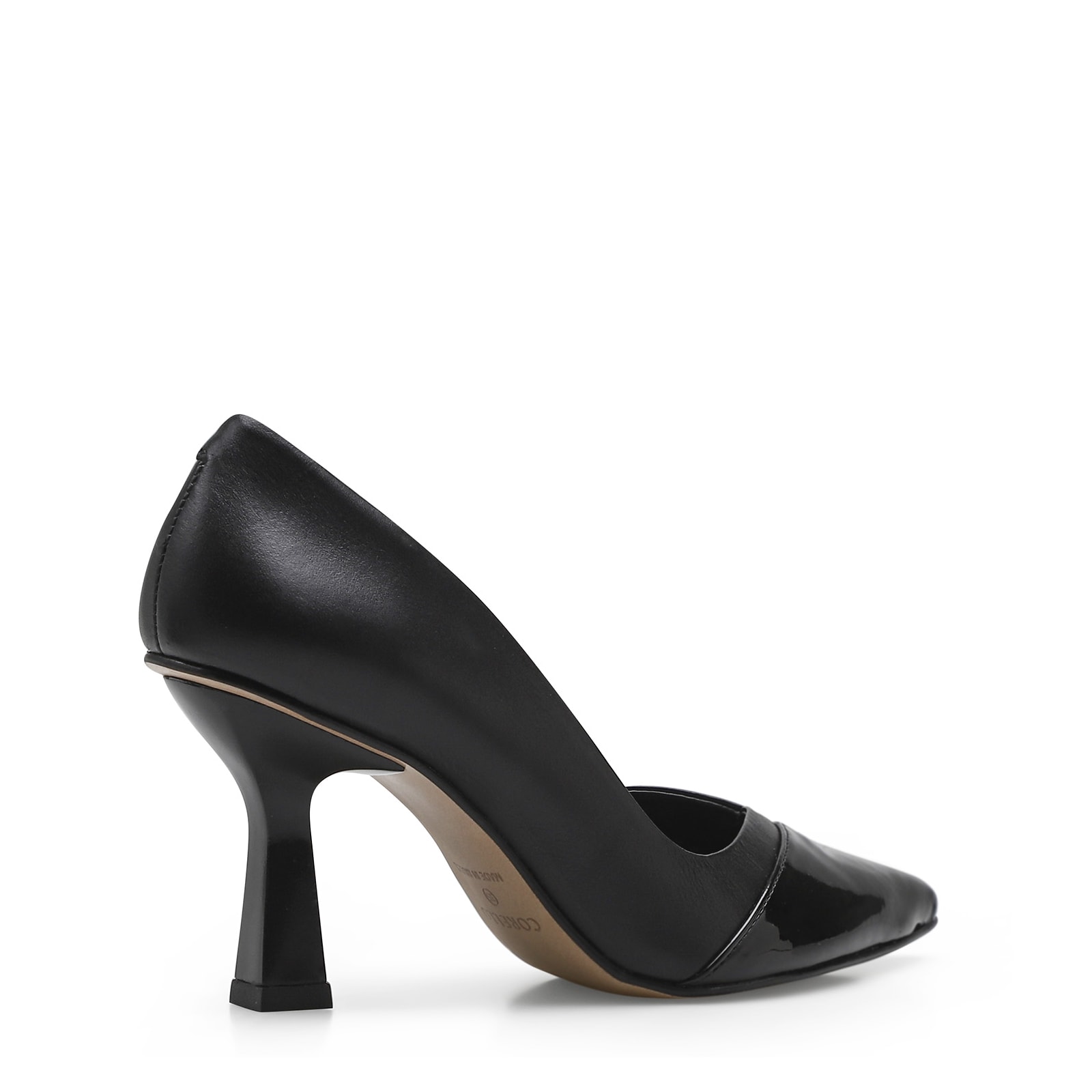 Scarpin Cecília Couro/Verniz Preto