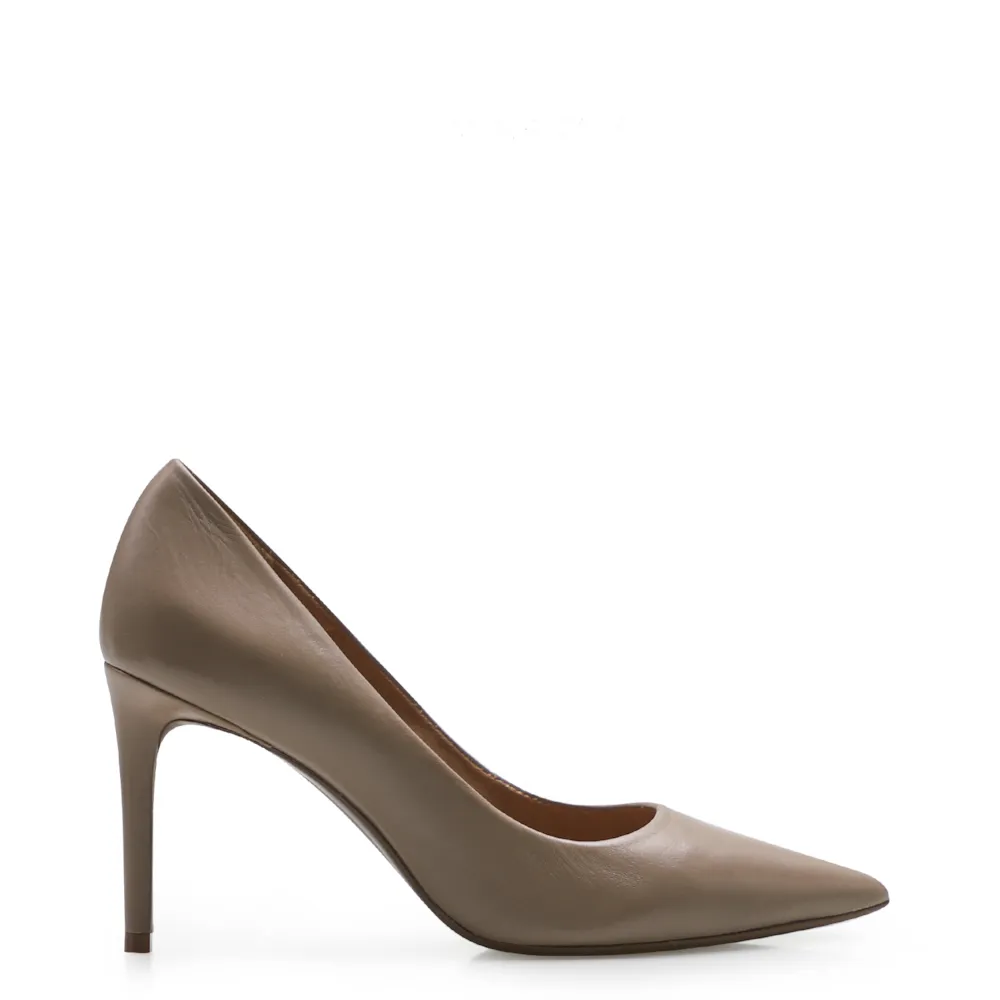 Scarpin Classic Couro Bege - imagem 3
