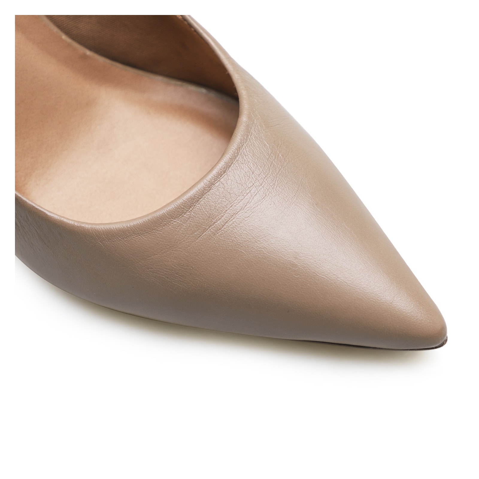 Scarpin Classic Couro Bege