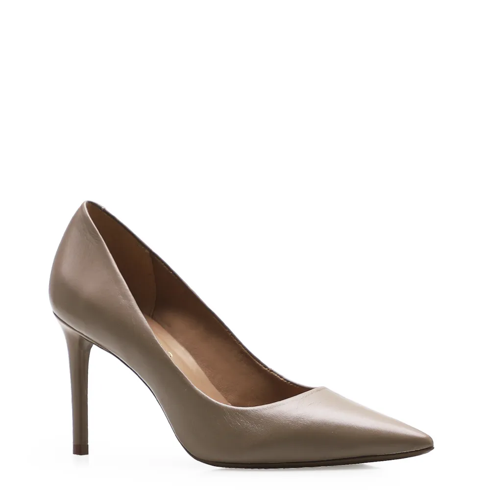 Scarpin Classic Couro Bege