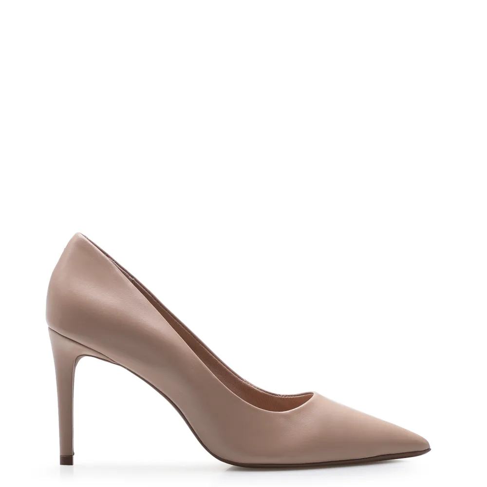 Scarpin Classic Couro Bege - imagem 3