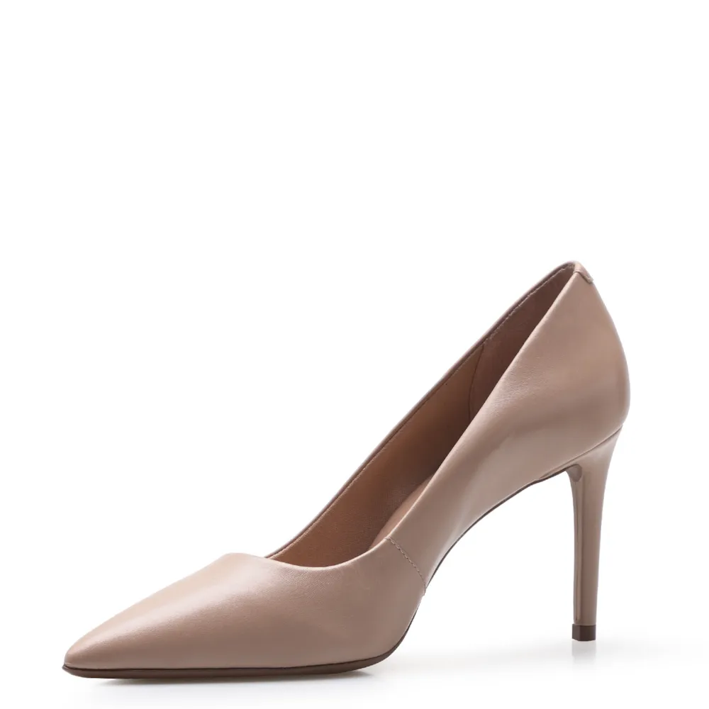 Scarpin Classic Couro Bege - imagem 5
