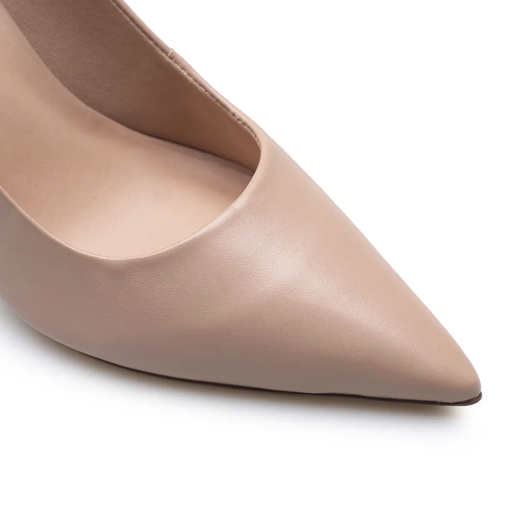 Scarpin Classic Couro Bege - imagem 7