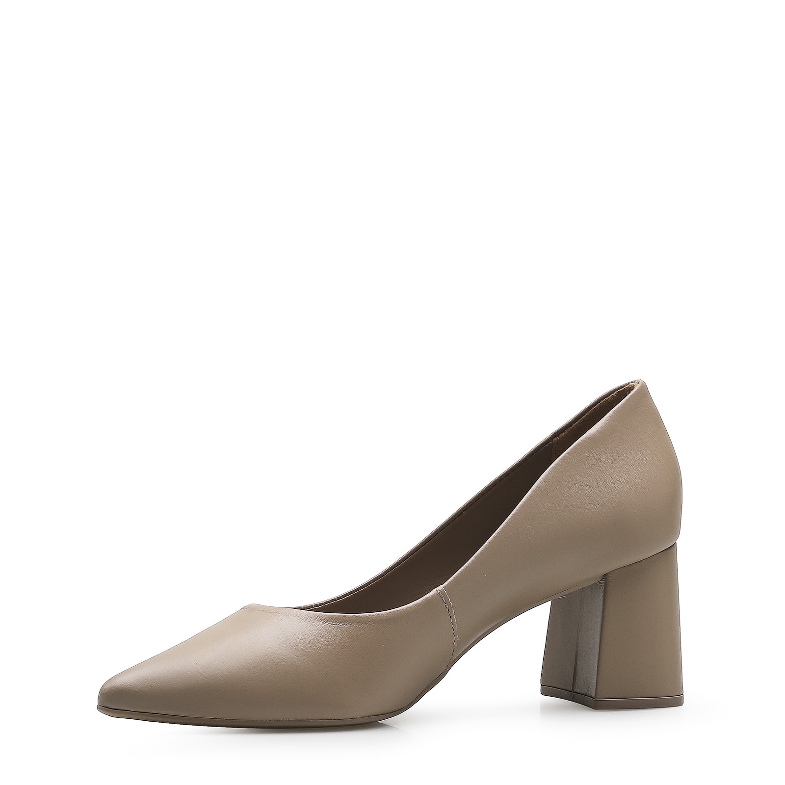 Scarpin Classic Couro Bege