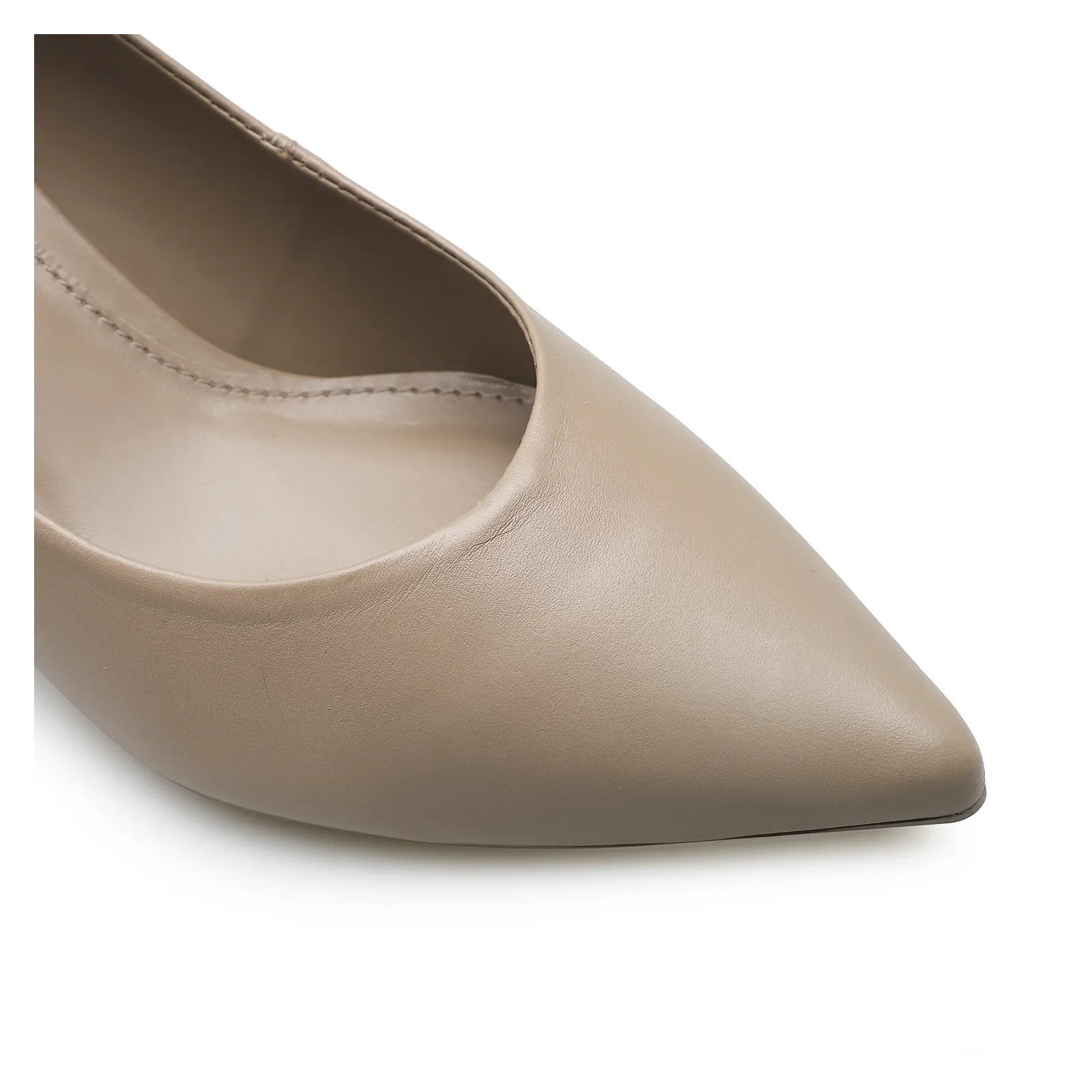 Scarpin Classic Couro Bege