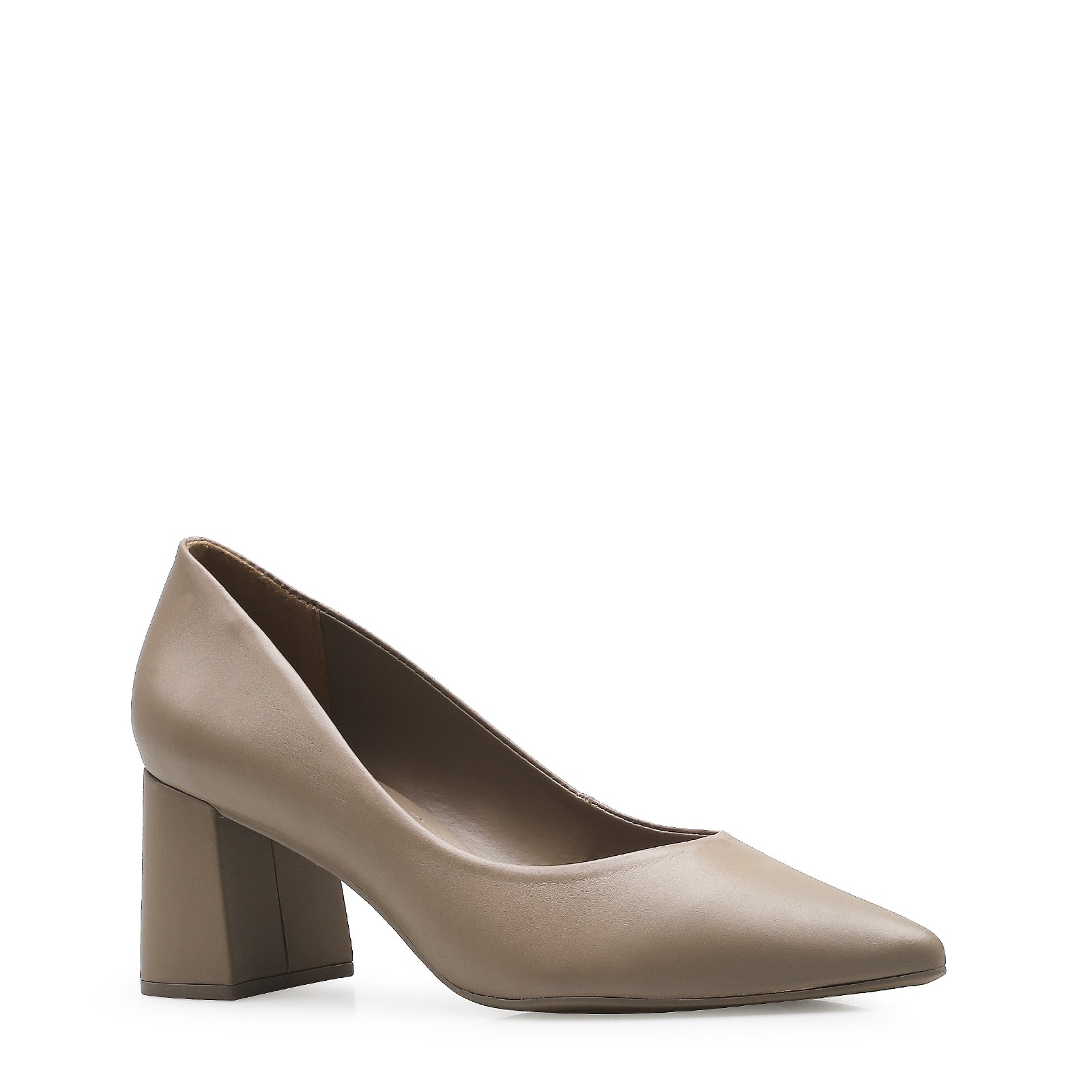 Scarpin Classic Couro Bege
