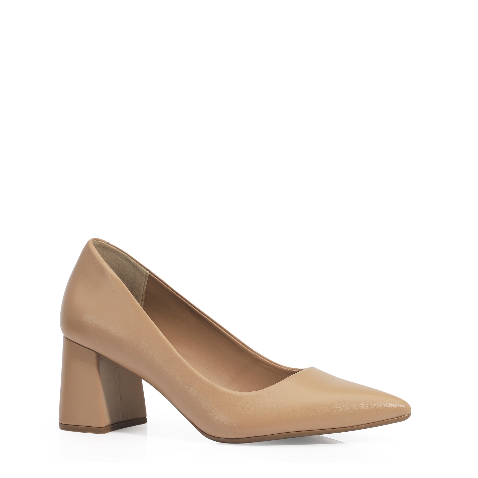 Scarpin Classic Couro Bege
