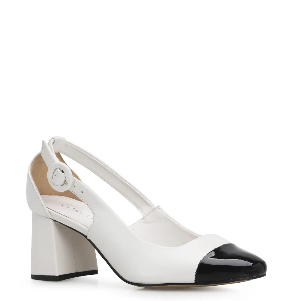 Scarpin Classic Couro Branco