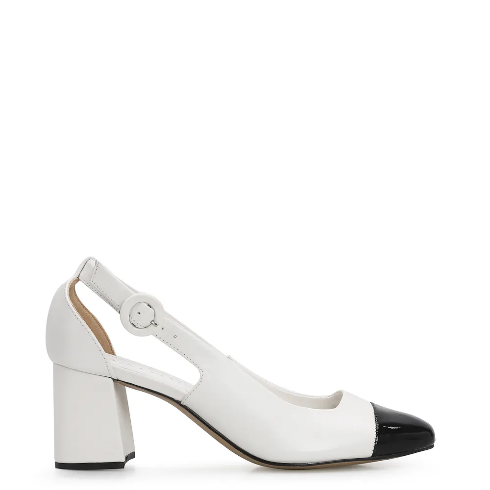 Scarpin Classic Couro Branco - imagem 2