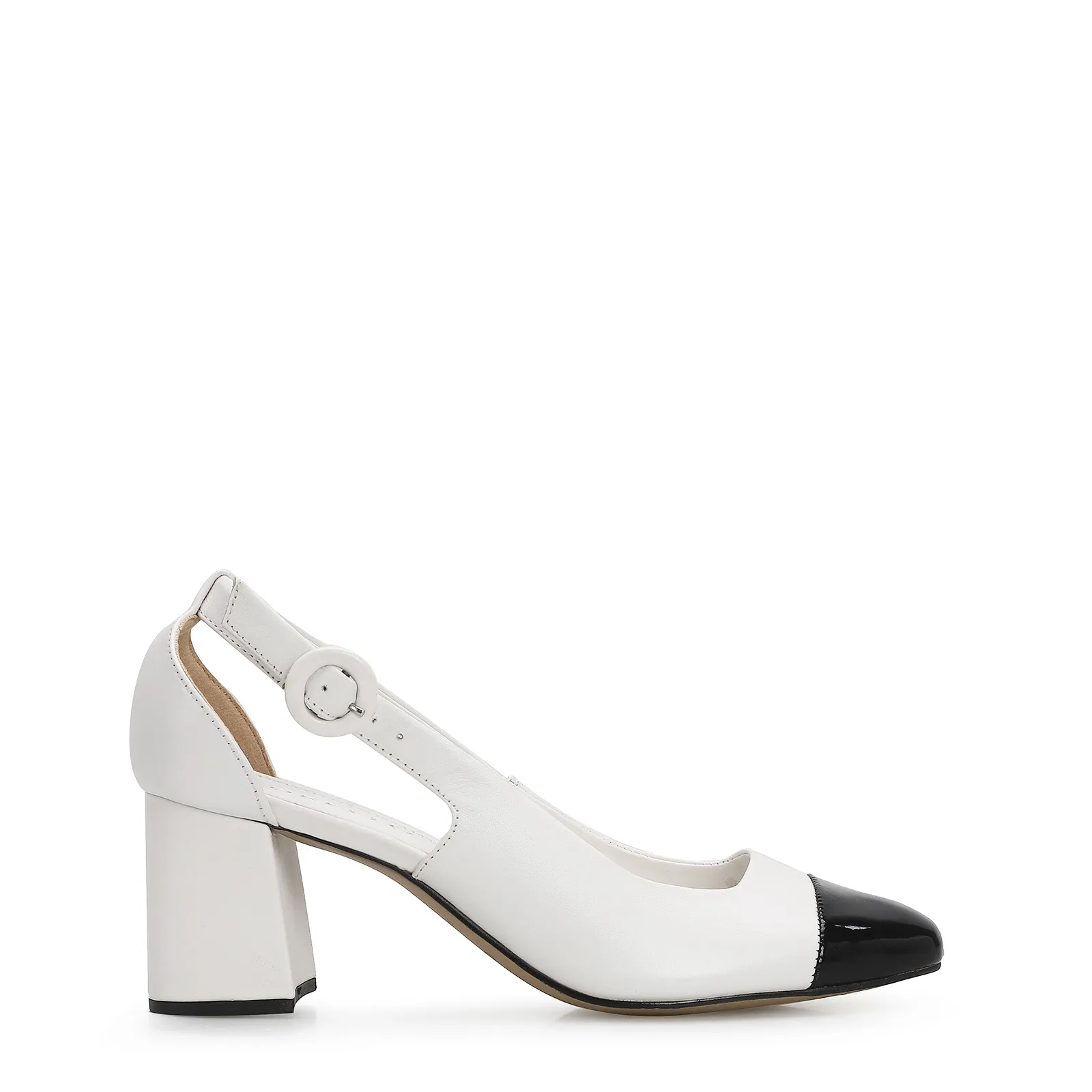 Scarpin Classic Couro Branco