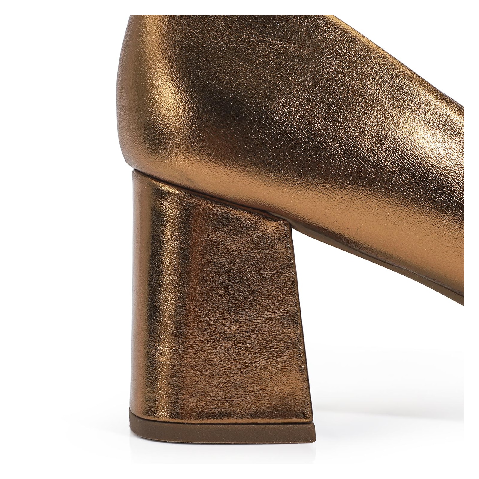 Scarpin Classic Couro Bronze