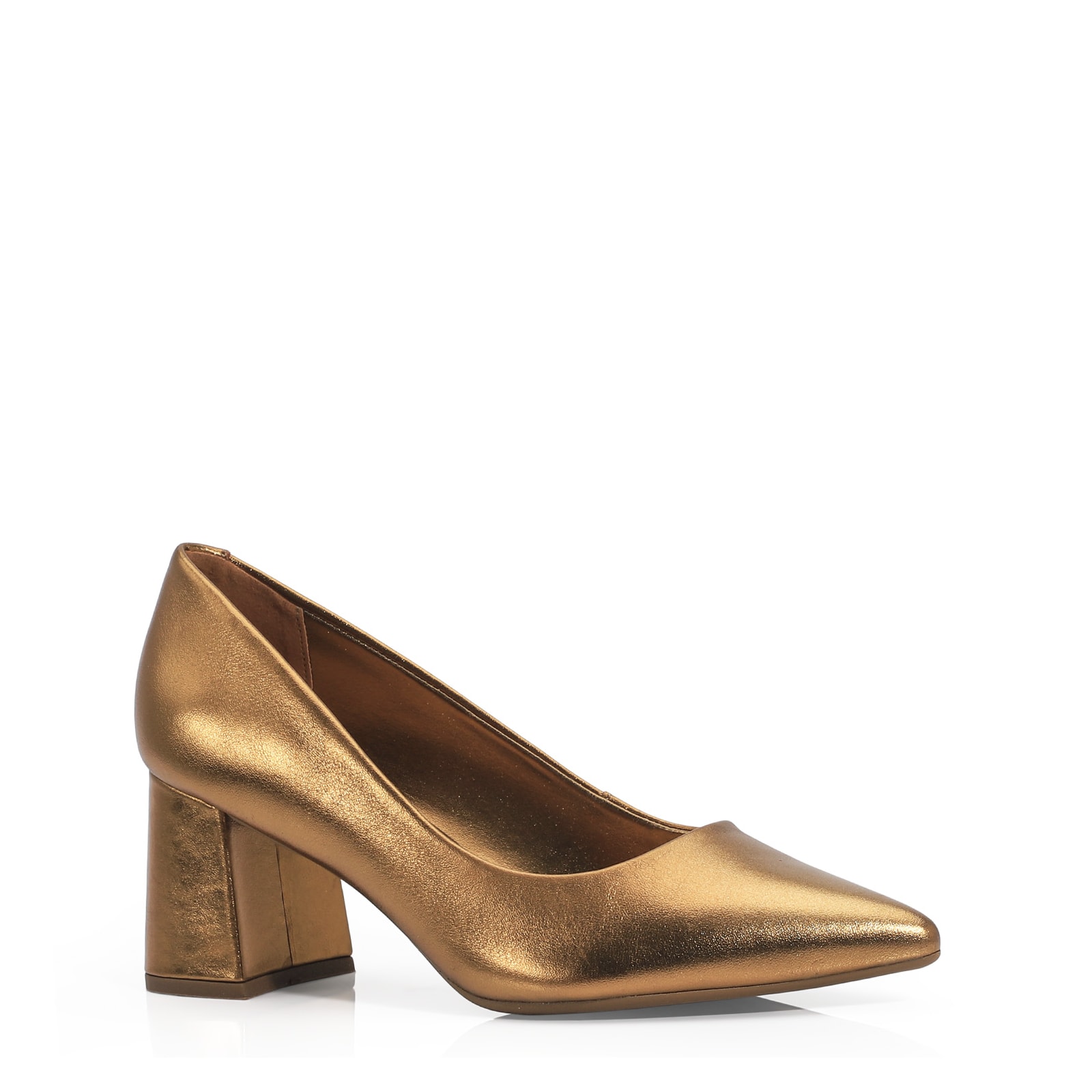 Scarpin Classic Couro Bronze