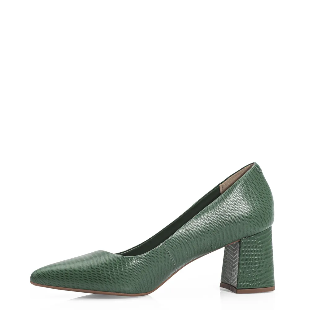 Scarpin Classic Couro Lezard Verde - imagem 4