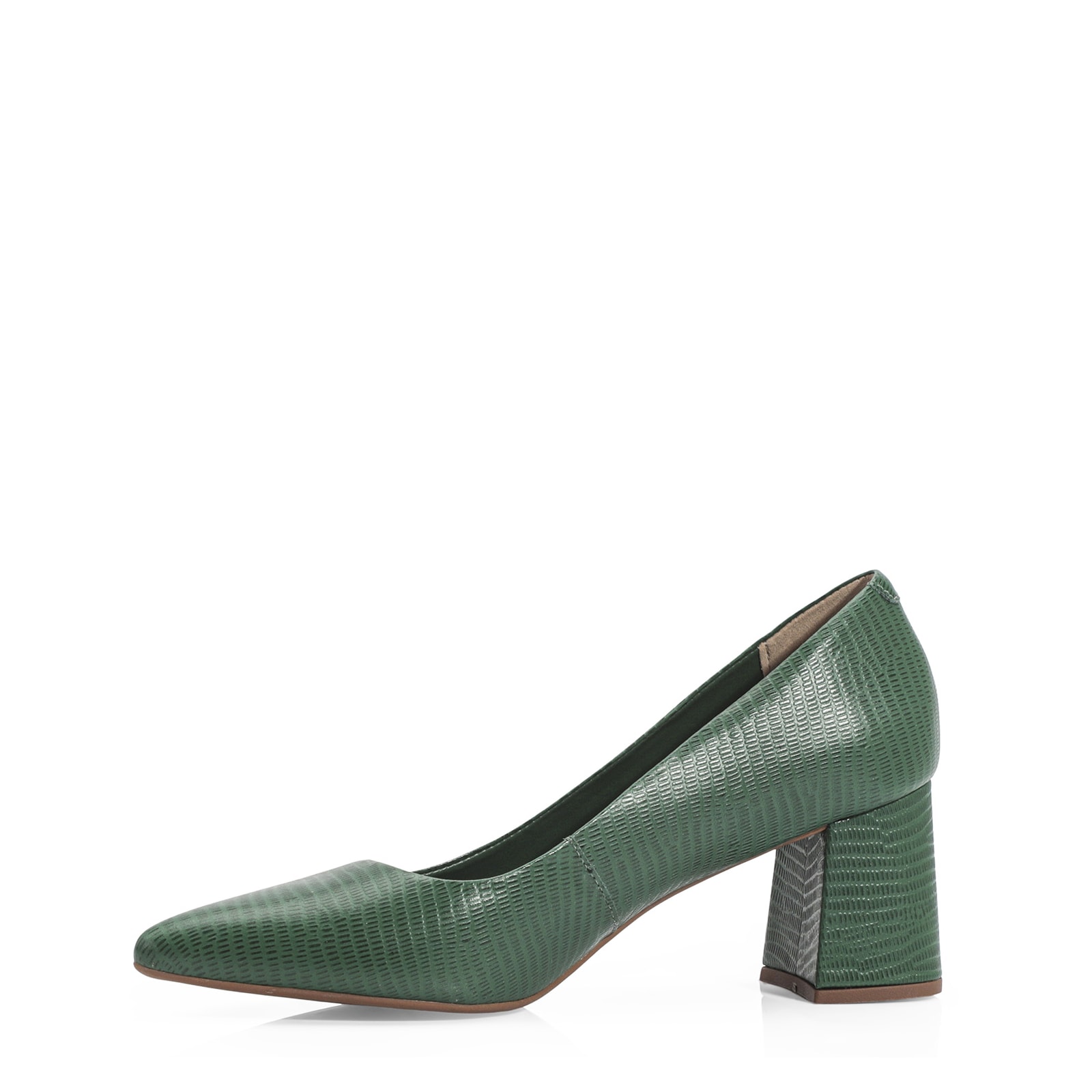 Scarpin Classic Couro Lezard Verde