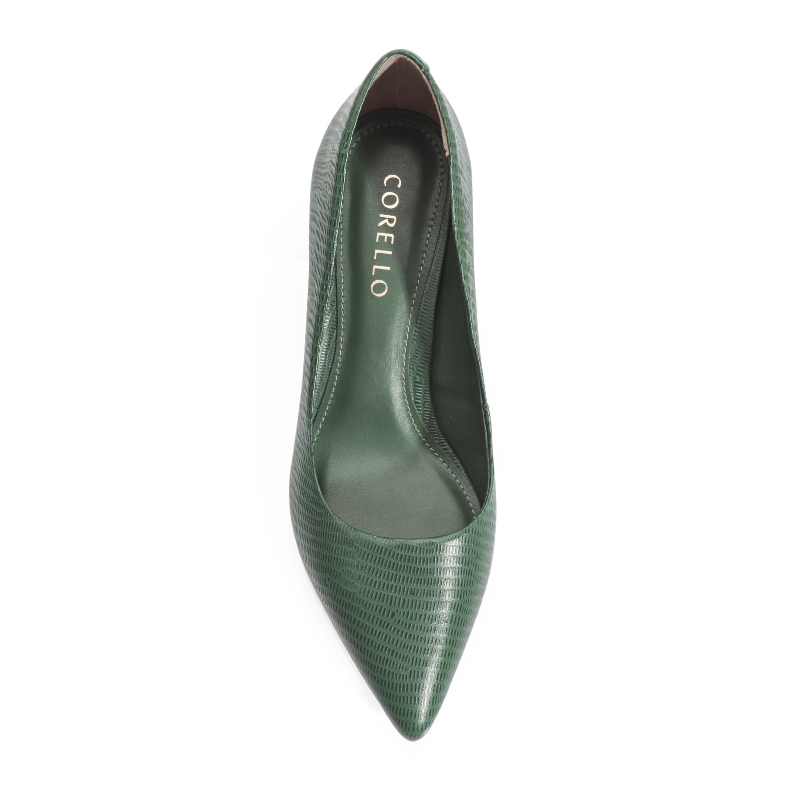 Scarpin Classic Couro Lezard Verde