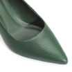 Scarpin Classic Couro Lezard Verde - imagem 6
