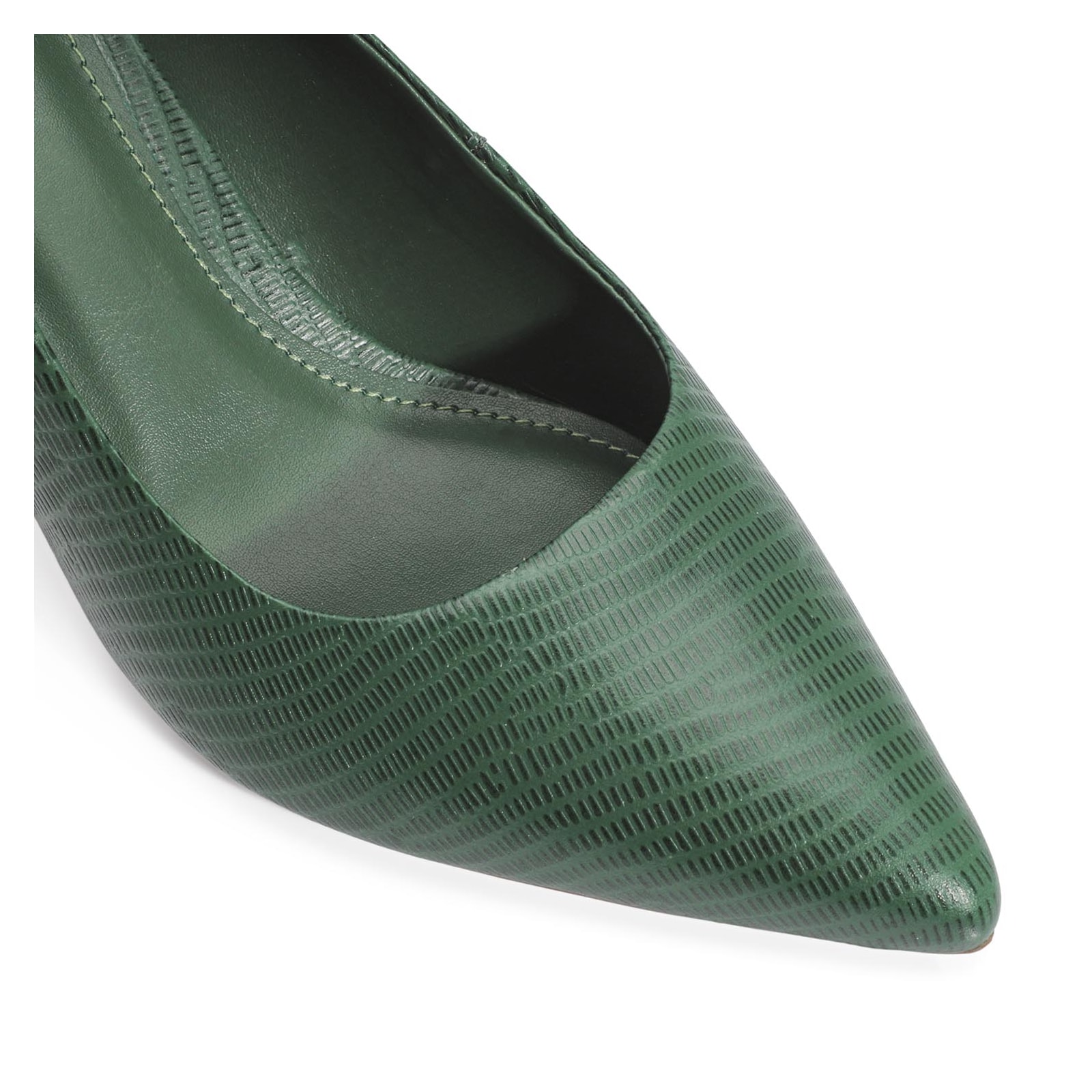 Scarpin Classic Couro Lezard Verde