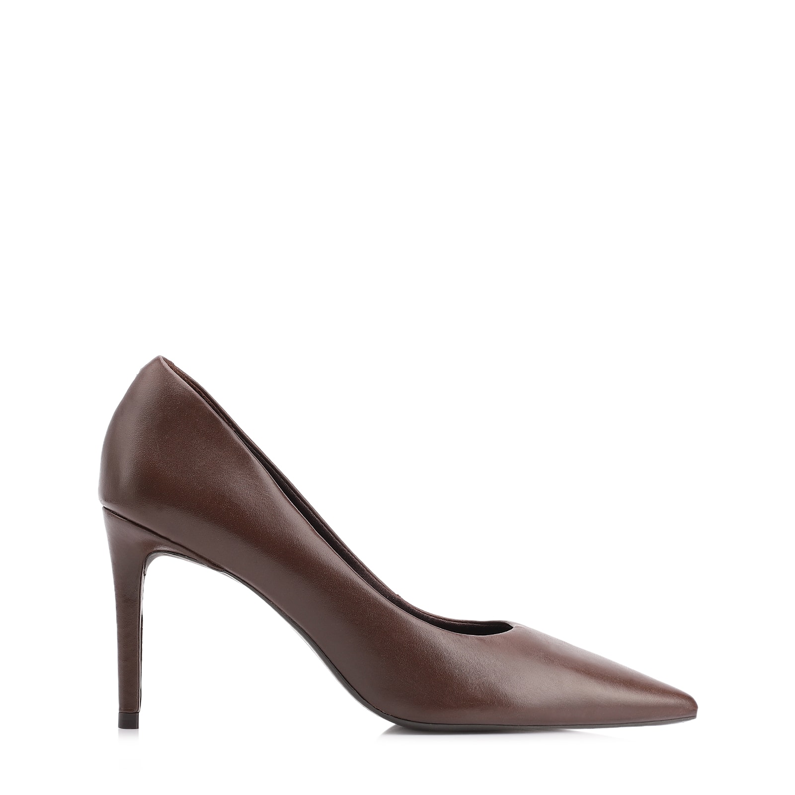 Scarpin Classic Couro Marrom
