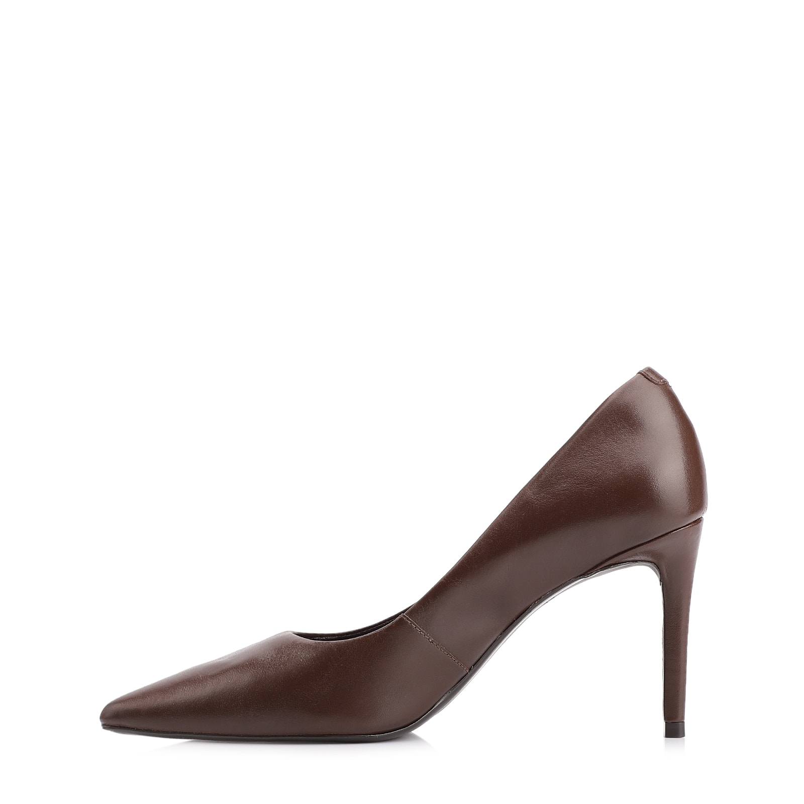 Scarpin Classic Couro Marrom