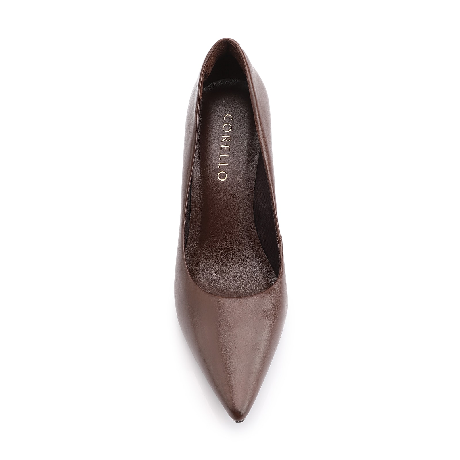 Scarpin Classic Couro Marrom