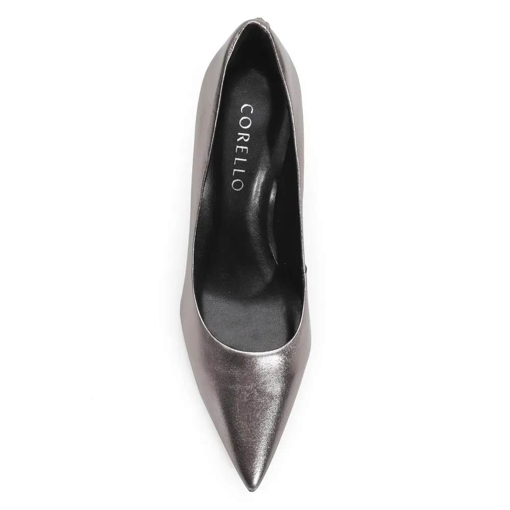 Scarpin Classic Couro Prata - imagem 5