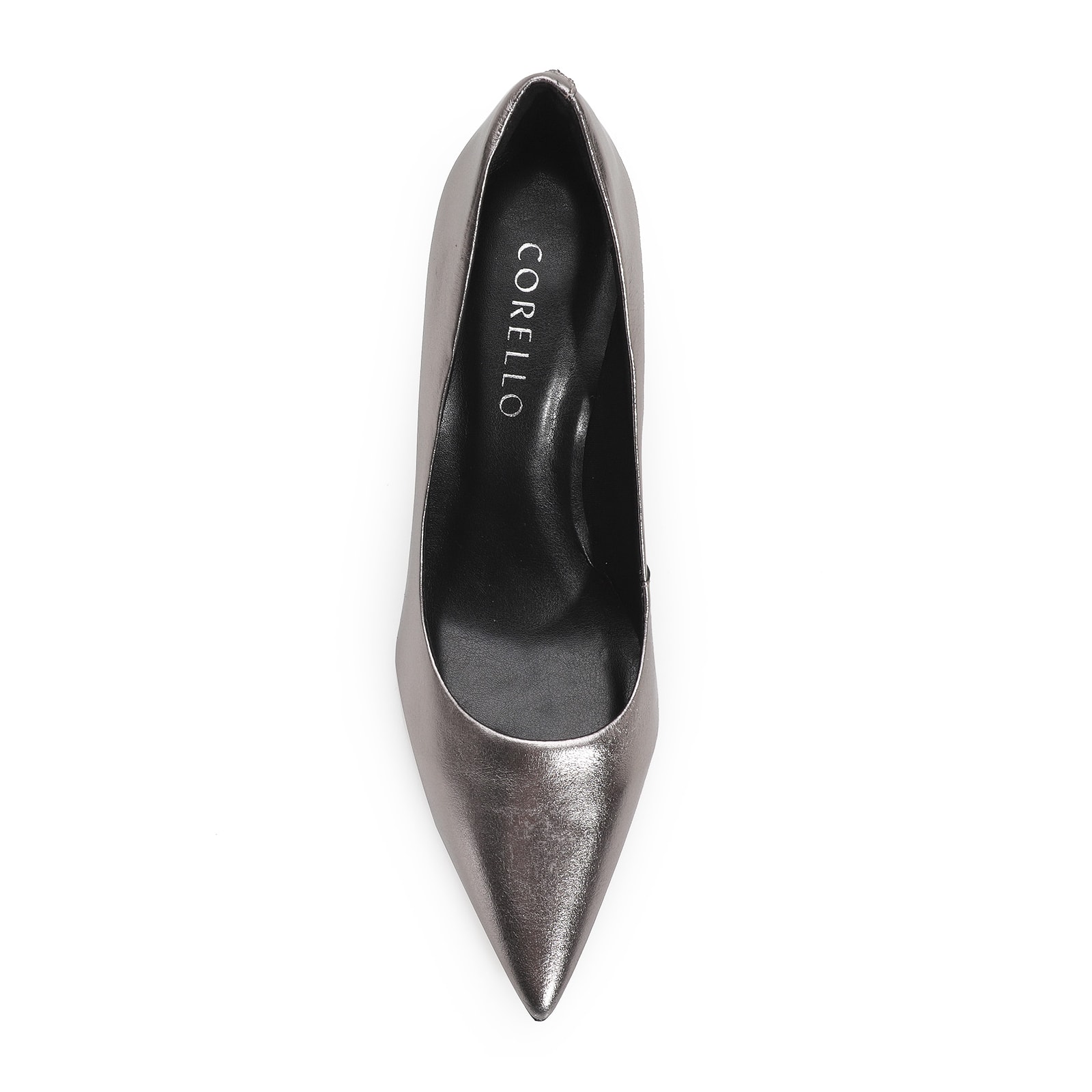 Scarpin Classic Couro Prata