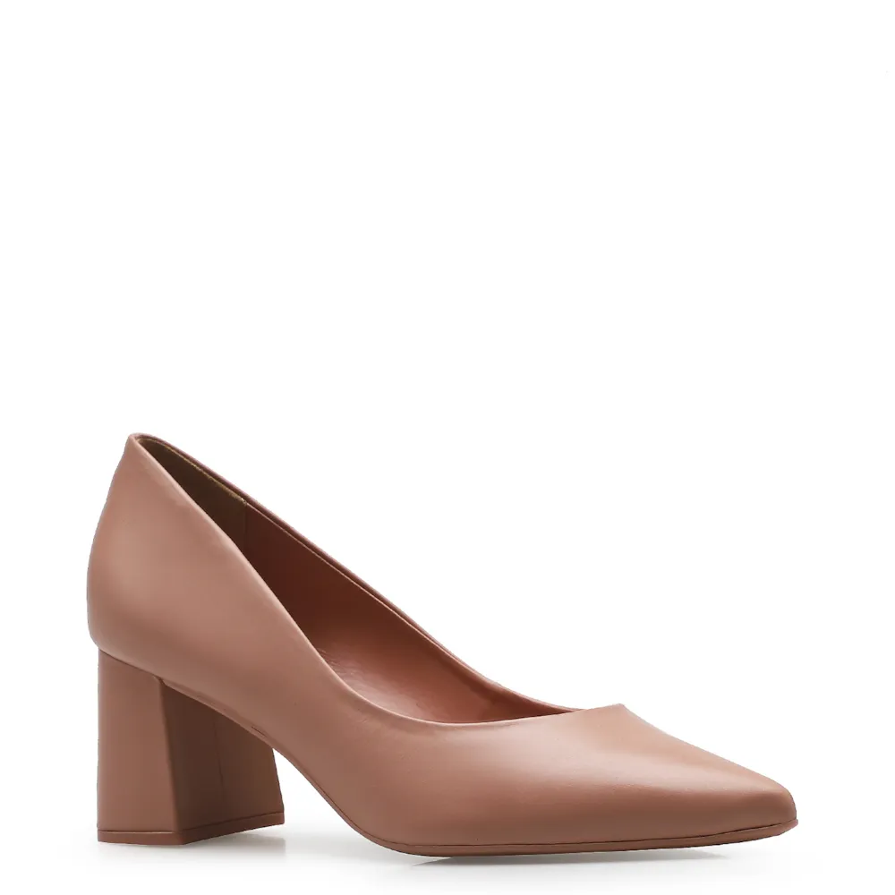 Scarpin Classic Couro Rosa